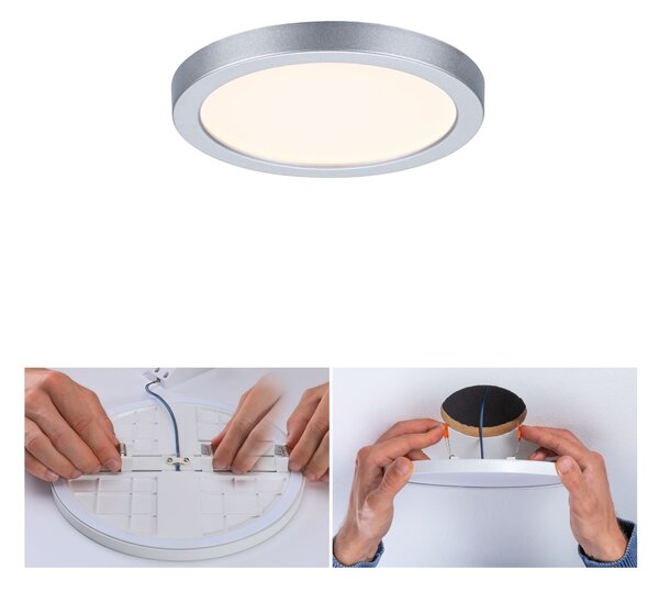 P 93033 LED vestavné svítidlo Areo VariFit IP44 kruhové 118 6,5W 3.000K matný chrom - PAULMANN
