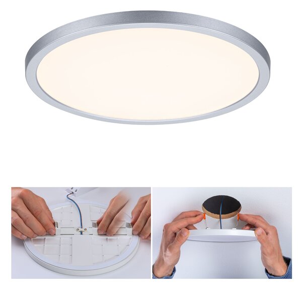 P 93052 LED vestavné svítidlo Areo VariFit IP44 3-krokové-stmívatelné 230mm 16W 3.000K chrom - PAULMANN