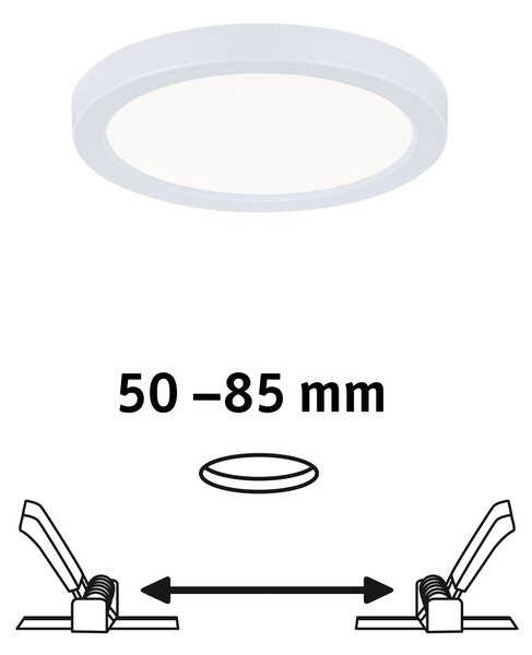 P 93035 LED vestavné svítidlo Areo VariFit IP44 kruhové 118 6,5W 4.000K bílá - PAULMANN