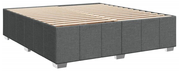Rám postele bez matrace tmavě šedý 180 x 200 cm textil 3284854