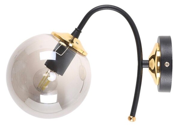 Černo-šedé nástěnné svítidlo ø 15 cm Yoyo – Squid Lighting