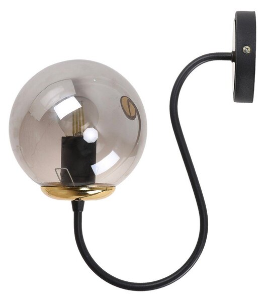 Černo-šedé nástěnné svítidlo ø 15 cm Oslo – Squid Lighting
