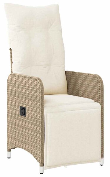 7dílný zahradní bistro set s poduškami hnědý polyratan 3277215