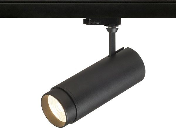 FOCUS 30 DIMM pro tříokr. lištu černá 230V LED 30W 10 60° 3000K 4000K 5000K - RED - DESIGN RENDL