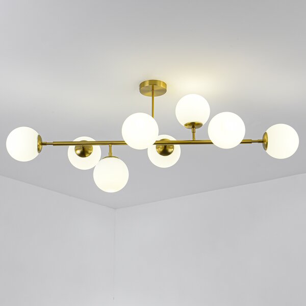 Light Prestige Dorado stropní světlo x40 W bílá-zlatá LP-002/8P