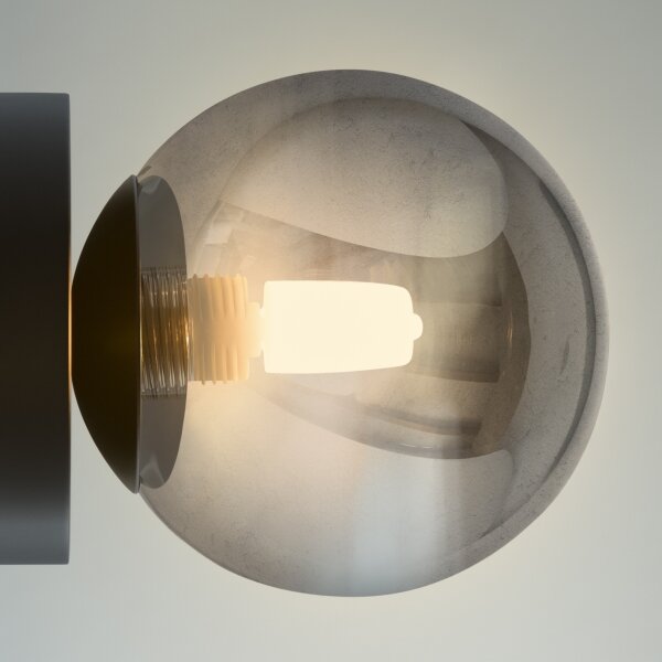 Ideal Lux - LED Nástěnné svítidlo PERLAGE 1xG9/3W/230V černá/kouřová
