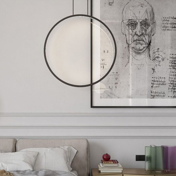 Light Prestige Mirror závěsné svítidlo 1x50 W černá LP-999/1P L BK CCT