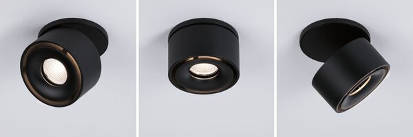 P 93370 Vestavné svítidlo LED Spircle černá mat 8,0W 3.000K 36° - PAULMANN