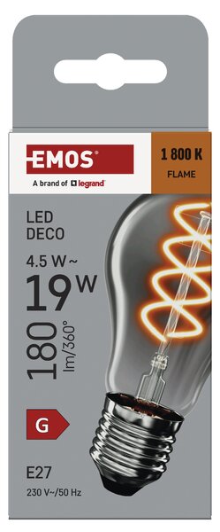Dekorativní LED žárovka DECO SMOKED Z55311 E27, 4,5W, teplá bílá