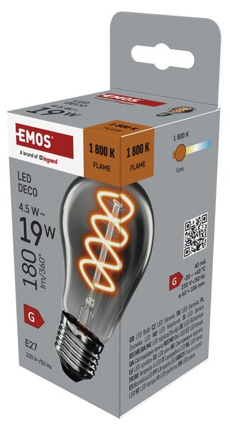 Dekorativní LED žárovka DECO SMOKED Z55311 E27, 4,5W, teplá bílá