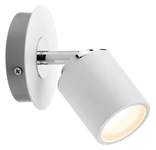 Paulmann 66717 Tube IP44, bílé nástěnné svítidlo, 1x10W LED GU10, výška 13,8cm