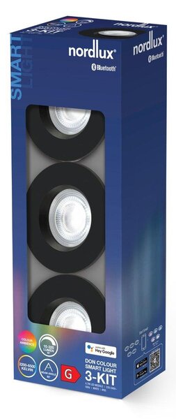 NOR 2210500003 Don Smart vestavné svítidlo černá - NORDLUX