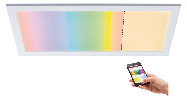 P 79808 LED Panel SmartHome Zigbee Amaris hranaté 595x295mm 22W RGBW 2.700K bílá mat - PAULMANN