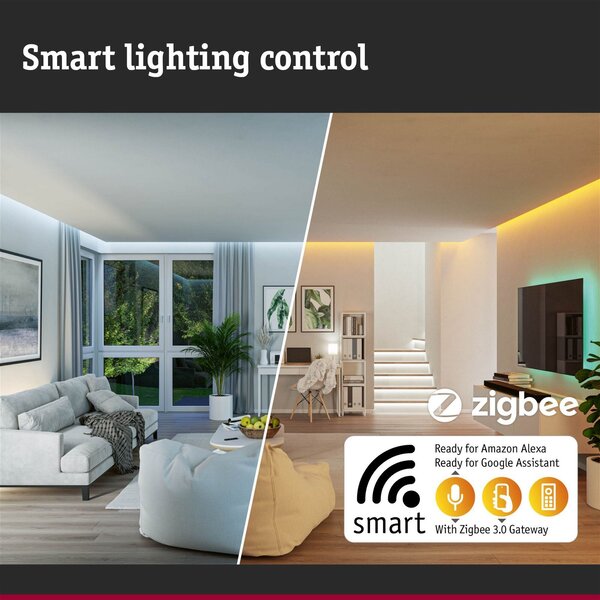 P 94754 Plug & Shine LED světelný objekt Smart Home Zigbee Basket IP44 RGBW 3,2W černá - PAULMANN
