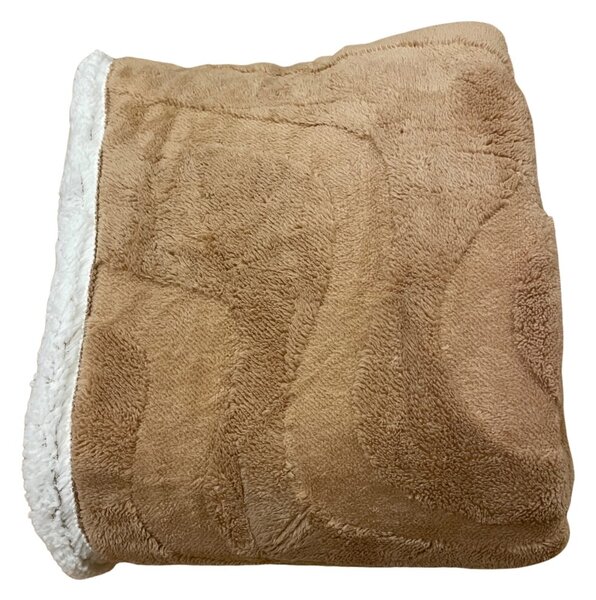 Deka luxury beránková z mikroplyše béžová 200x230cm TiaHome