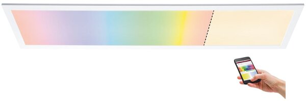 Paulmann 79810 Amaris, stropní LED panel 35W LED RGBW Zigbee, 119,5x29,5 cm