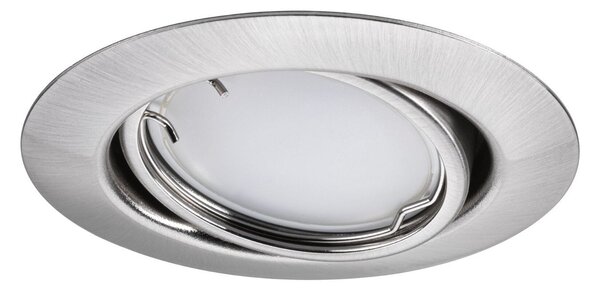 P 92467 LED vestavné svítidlo Smart Home Zigbee Base Coin základní sada výklopné kruhové 90mm 20° 3x4,9W 230V stmívatelné RGBW+ kov kartáčovaný - PAULMANN
