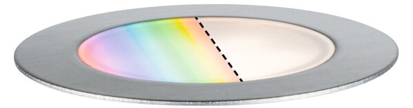 P 94751 Plug & Shine LED zemní svítidlo Smart Home Zigbee Floor RGBW samostatné svítidlo IP67 RGBW 2W ocel - PAULMANN