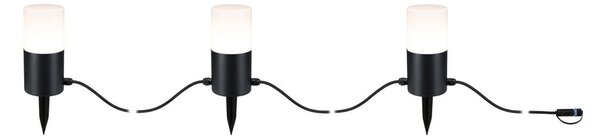 P 94761 Plug & Shine LED světelný řetěz Tubs IP44 3000K 3x2W antracit - PAULMANN