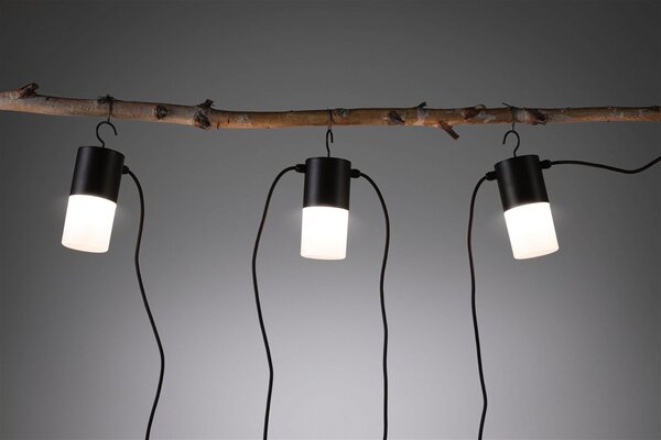 P 94761 Plug & Shine LED světelný řetěz Tubs IP44 3000K 3x2W antracit - PAULMANN