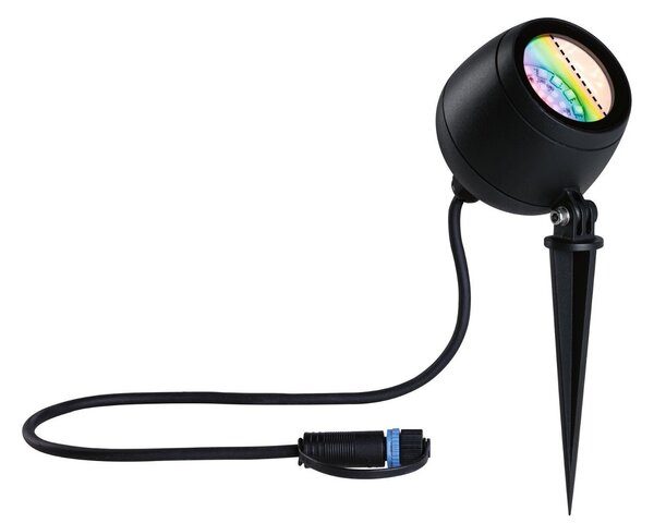 P 94769 Plug & Shine LED bodové zahradní světlo Smart Home Zigbee Kikolo IP65 RGBW+ 6,2W antracit - PAULMANN