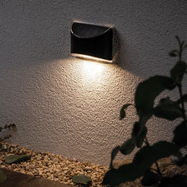 Paulmann 94233 Elliot, antracitové solární svítidlo pro osvětlení chodníku, 0,05W LED 3000K, šířka 10cm, IP44