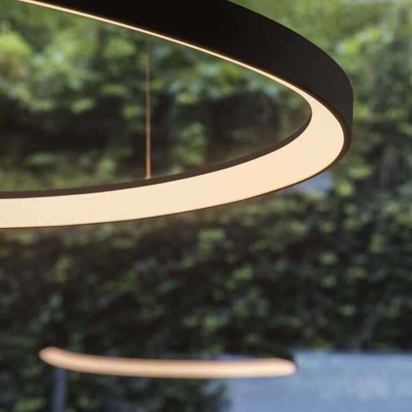 Ideal Lux - LED Lustr na lanku GEMINI LED/36W/230V 4000K pr. 42,5cm CRI 90 černá