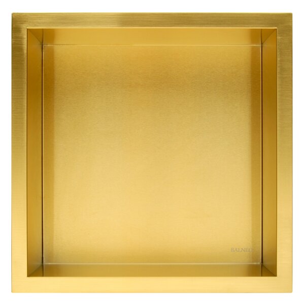 Balneo Wall-Box One Gold zápustná polička 30 cm OB-BR1