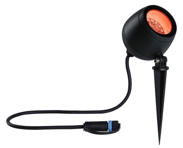 P 94769 Plug & Shine LED bodové zahradní světlo Smart Home Zigbee Kikolo IP65 RGBW+ 6,2W antracit - PAULMANN