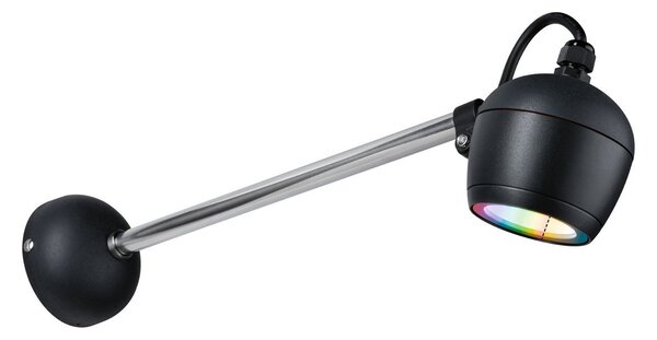 P 94773 LED venkovní nástěnné svítidlo Smart Home Zigbee Kikolo RGBW IP65 90mm RGBW+ 6,2W 230V antracit umělá hmota/hliník - PAULMANN