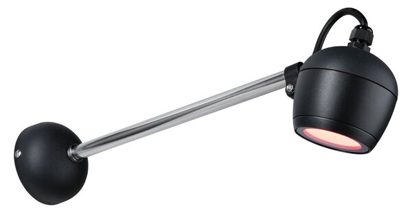 P 94773 LED venkovní nástěnné svítidlo Smart Home Zigbee Kikolo RGBW IP65 90mm RGBW+ 6,2W 230V antracit umělá hmota/hliník - PAULMANN