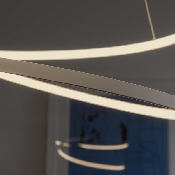 Ideal Lux - LED Stmívatelný lustr na lanku OZ LED/48W/230V pr. 60 cm CRI 90 bílá