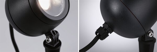 P 94774 Plug & Shine LED bodové zahradní světlo Kikolo IP65 3000K 7,2W antracit - PAULMANN