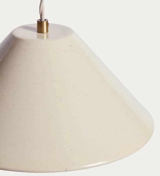 -30 % Dny Marianne - Kave Home Béžové keramické závěsné světlo Ceren Ø30 cm