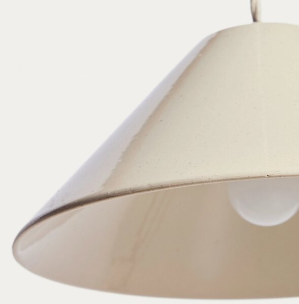 -30 % Dny Marianne - Kave Home Béžové keramické závěsné světlo Ceren Ø30 cm
