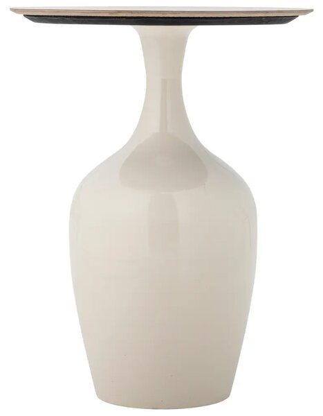 Bloomingville Béžový keramický odkládací stolek Lecco 40 cm