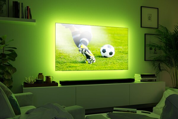 Paulmann 78876 MaxLED TV Comfort, sada RGBW LED pásku za televizi s úhlopříčkou 65" 22W, dálkové ovládání