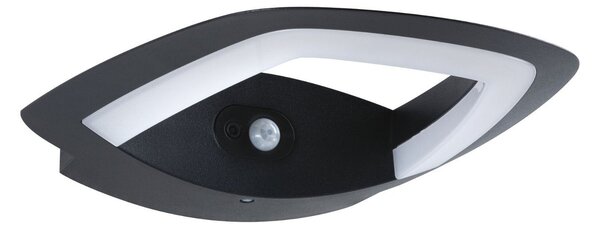 P 94838 LED venkovní nástěnné svítidlo Akena pohybové čidlo IP44 243x254mm 3000K 11W 230V antracit hliník - PAULMANN