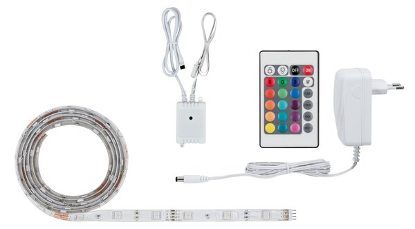 Paulmann 70960 SimpLED, LED pásek 10W RGB včetně trafa a dálkového ovládání, 1,5m