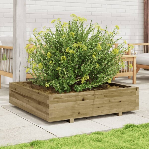 Zahradní truhlík 100 x 100 x 26,5 cm impregnované borové dřevo