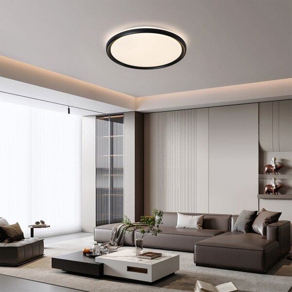 Brilagi - LED Stmív. strop. sv. RIVO LED/72W/230V 3000-6000K černá pr. 50 cm +DO