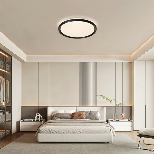 Brilagi - LED Stmív. strop. sv. RIVO LED/72W/230V 3000-6000K černá pr. 50 cm +DO