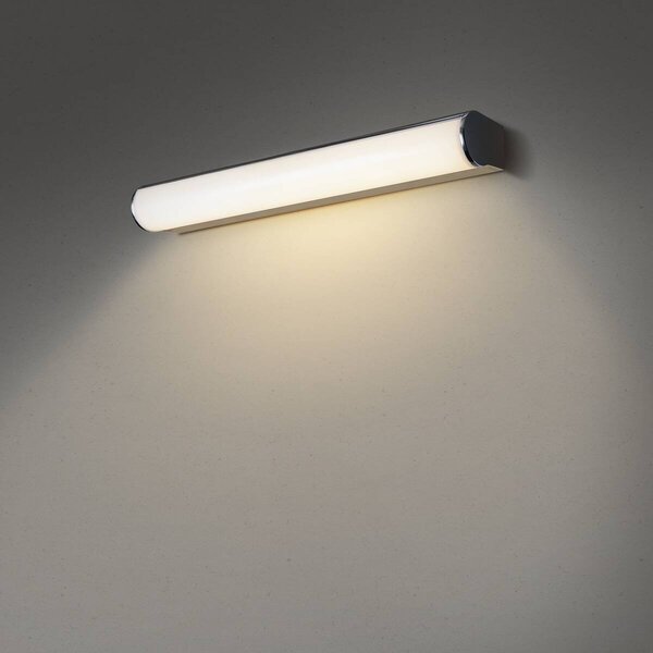 LA 1002190 MARYLIN, LED venkovní nástěnné nástavbové svítidlo, chrom, IP44, 3000K, 10W - BIG WHITE (SLV)