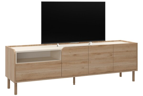 Marckeric TV stolek Monza 141 x 44 cm s dřevěným dekorem