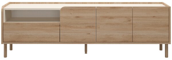 Marckeric TV stolek Monza 141 x 44 cm s dřevěným dekorem