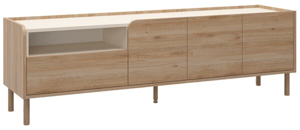 Marckeric TV stolek Monza 141 x 44 cm s dřevěným dekorem