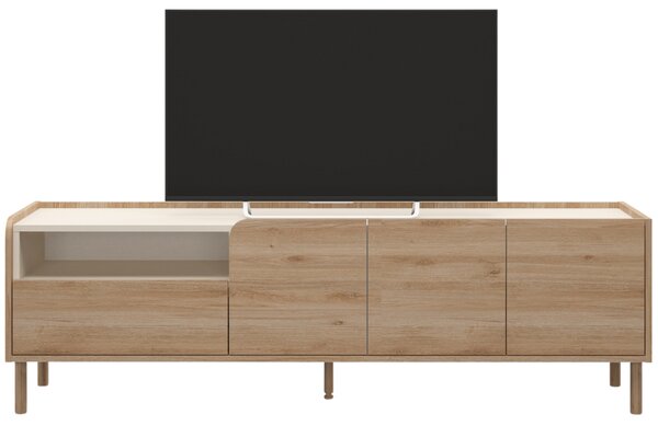 Marckeric TV stolek Monza 141 x 44 cm s dřevěným dekorem