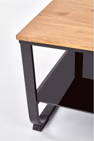 Konferenční stolek 105x55 cm černá/béžová