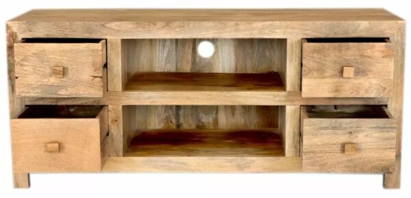 TV stolek HINA 140x45 cm masiv/mangovník