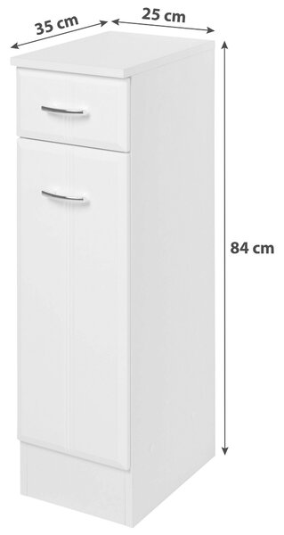 SPODNÍ SKŘÍŇKA, bílá, 25/84/35 cm Held - Spodní skříňky, Online Only